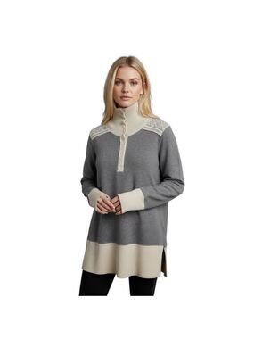 Vintage Y2K Free People Fair Isle Turtleneck Sweater Tunic Women's Size Large